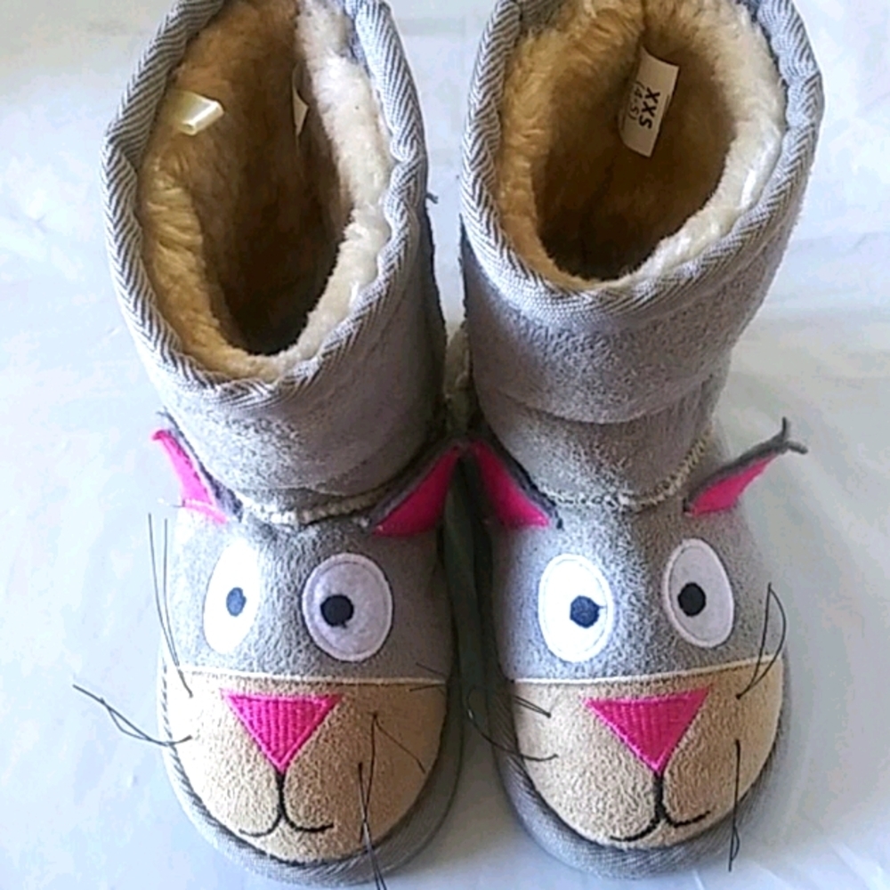 Cat Toasty Toes Girls Winter Boots Size 4/5